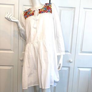 🔥Jcrew Dress embroidered white dress New